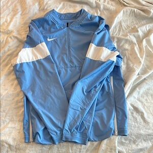 Nike Blue and White Windbreaker Jacket